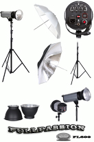 Kit Flash de Studio 600W avec Parapluies