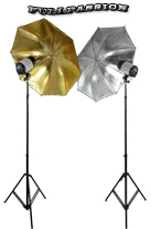 Kit 2 Flash 120W avec Parapluies