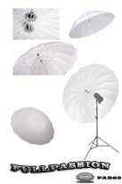 Parapluie Parabolique Blanc 140cm