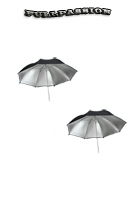 Paire de Parapluies Argent 84cm