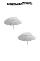 Paire de Parapluies Blancs 84cm